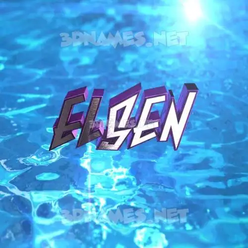 elsen in Water 2015 style - 3D name wallpaper elsen in Water 2015 style - 3D name wallpaper