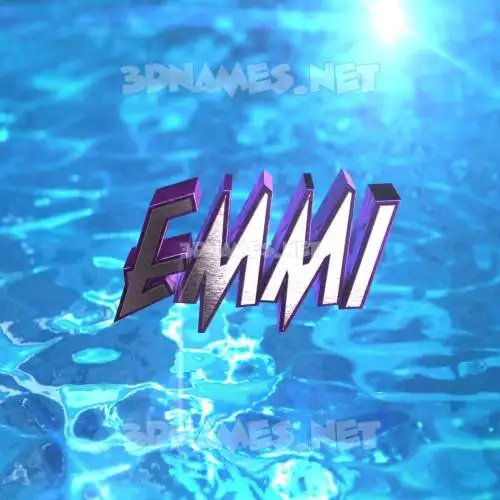 emmi in Water 2015 style - 3D name wallpaper emmi in Water 2015 style - 3D name wallpaper