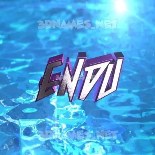 endu in Water 2015 style - 3D name wallpaper endu in Water 2015 style - 3D name wallpaper