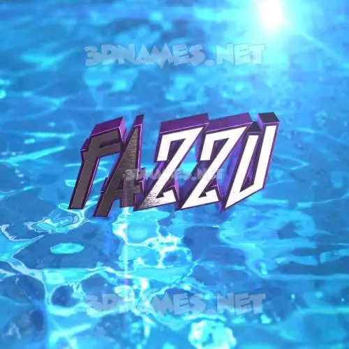 fazzu in Water 2015 style - 3D name wallpaper fazzu in Water 2015 style - 3D name wallpaper