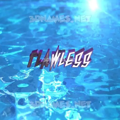 flawless in Water 2015 style - 3D name wallpaper flawless in Water 2015 style - 3D name wallpaper