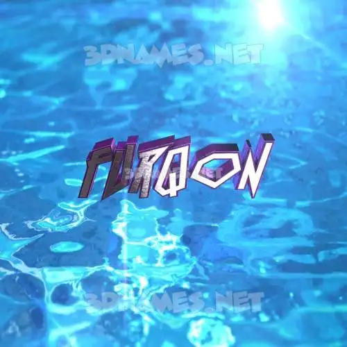furqon in Water 2015 style - 3D name wallpaper furqon in Water 2015 style - 3D name wallpaper