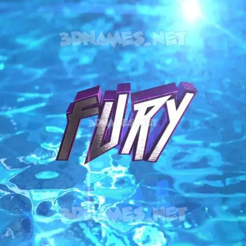 fury in Water 2015 style - 3D name wallpaper fury in Water 2015 style - 3D name wallpaper