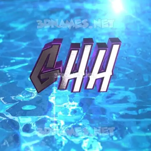 ghh in Water 2015 style - 3D name wallpaper