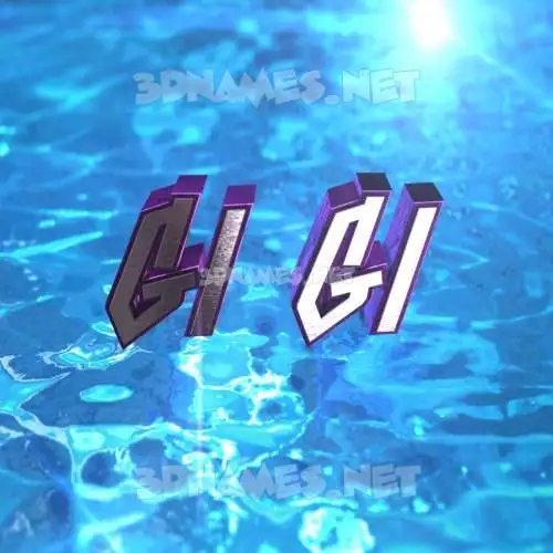 gi gi in Water 2015 style - 3D name wallpaper gi gi in Water 2015 style - 3D name wallpaper