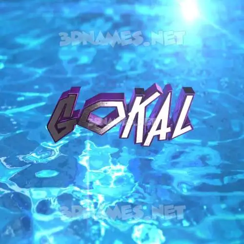 gokal in Water 2015 style - 3D name wallpaper