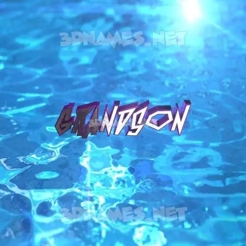 grandson in Water 2015 style - 3D name wallpaper grandson in Water 2015 style - 3D name wallpaper