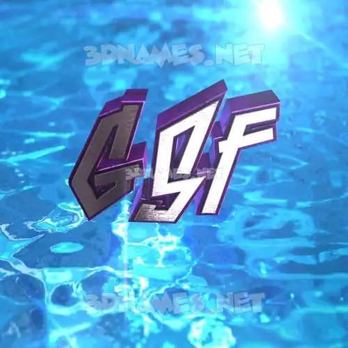 gsf in Water 2015 style - 3D name wallpaper gsf in Water 2015 style - 3D name wallpaper