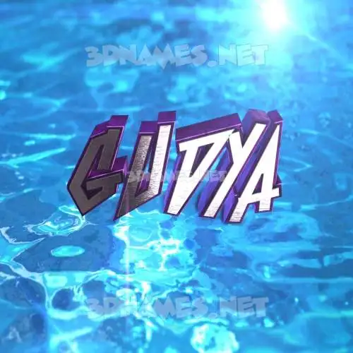gudya in Water 2015 style - 3D name wallpaper gudya in Water 2015 style - 3D name wallpaper