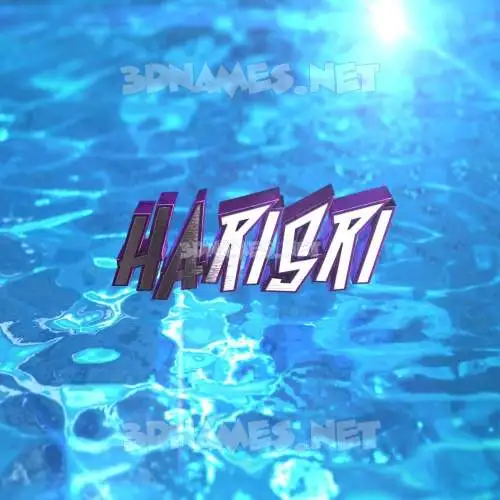 harisri in Water 2015 style - 3D name wallpaper harisri in Water 2015 style - 3D name wallpaper