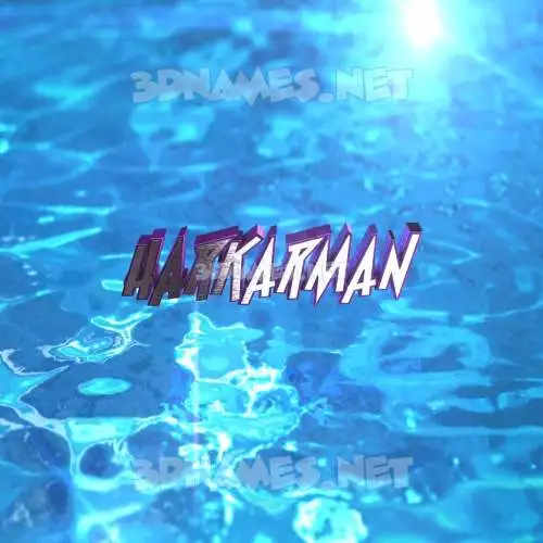 harkarman in Water 2015 style - 3D name wallpaper harkarman in Water 2015 style - 3D name wallpaper