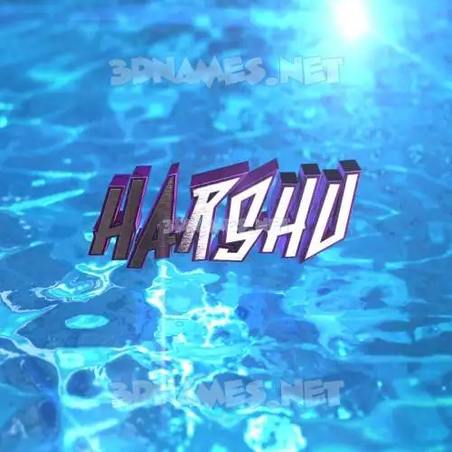 harshu in Water 2015 style - 3D name wallpaper harshu in Water 2015 style - 3D name wallpaper