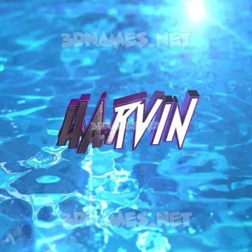 harvin in Water 2015 style - 3D name wallpaper harvin in Water 2015 style - 3D name wallpaper