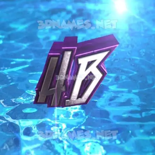hb in Water 2015 style - 3D name wallpaper hb in Water 2015 style - 3D name wallpaper