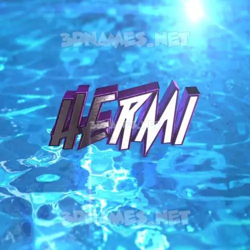 hermi in Water 2015 style - 3D name wallpaper hermi in Water 2015 style - 3D name wallpaper