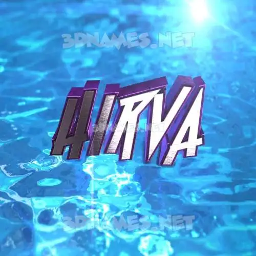 hirva in Water 2015 style - 3D name wallpaper hirva in Water 2015 style - 3D name wallpaper