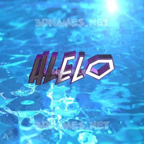 hlelo in Water 2015 style - 3D name wallpaper