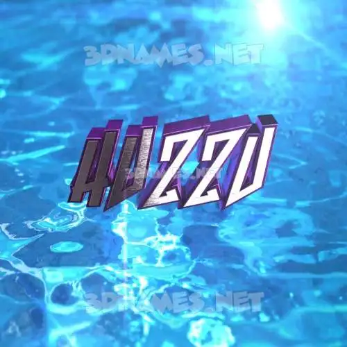 huzzu in Water 2015 style - 3D name wallpaper huzzu in Water 2015 style - 3D name wallpaper
