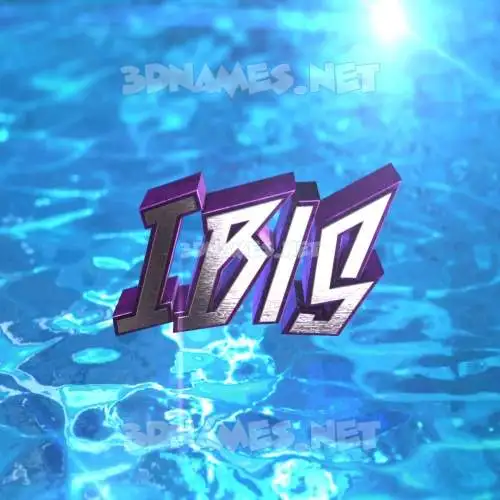 ibis in Water 2015 style - 3D name wallpaper ibis in Water 2015 style - 3D name wallpaper