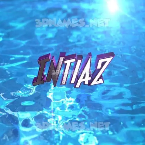 intiaz in Water 2015 style - 3D name wallpaper intiaz in Water 2015 style - 3D name wallpaper