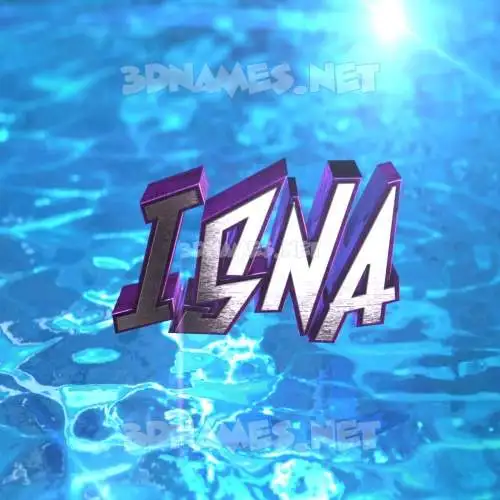 isna in Water 2015 style - 3D name wallpaper isna in Water 2015 style - 3D name wallpaper