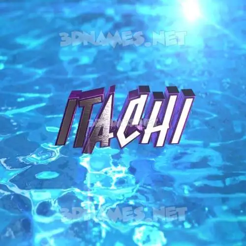 itachi in Water 2015 style - 3D name wallpaper itachi in Water 2015 style - 3D name wallpaper