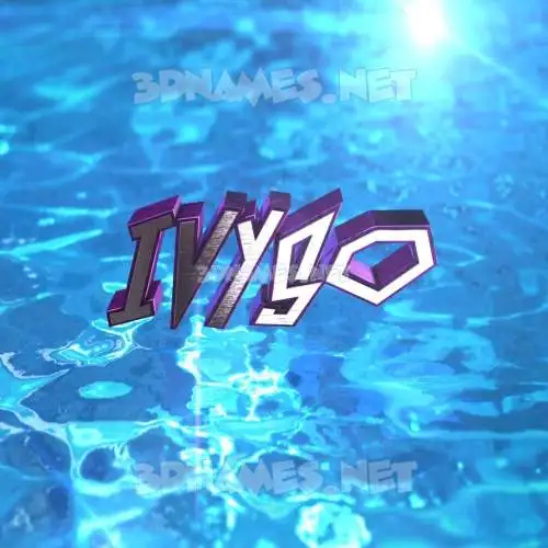 ivyso in Water 2015 style - 3D name wallpaper ivyso in Water 2015 style - 3D name wallpaper
