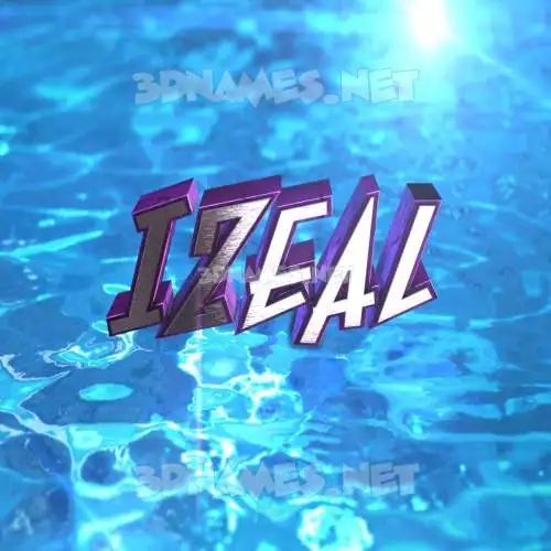 izeal in Water 2015 style - 3D name wallpaper izeal in Water 2015 style - 3D name wallpaper
