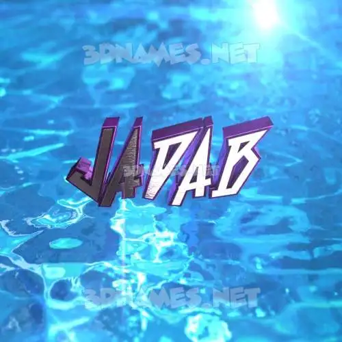 jadab in Water 2015 style - 3D name wallpaper jadab in Water 2015 style - 3D name wallpaper
