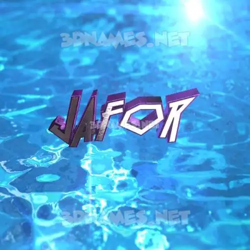 jafor in Water 2015 style - 3D name wallpaper jafor in Water 2015 style - 3D name wallpaper
