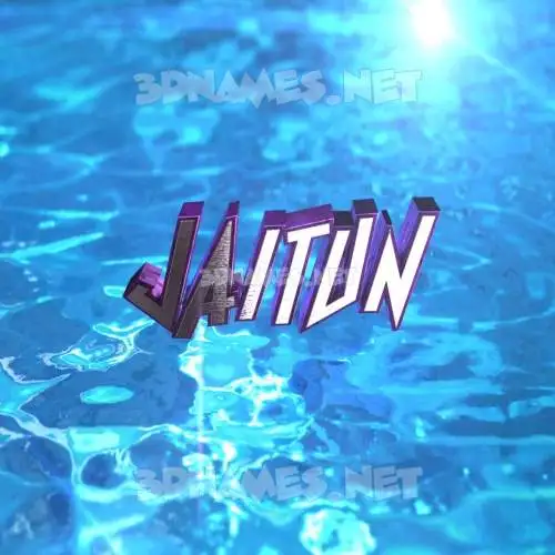 jaitun in Water 2015 style - 3D name wallpaper jaitun in Water 2015 style - 3D name wallpaper