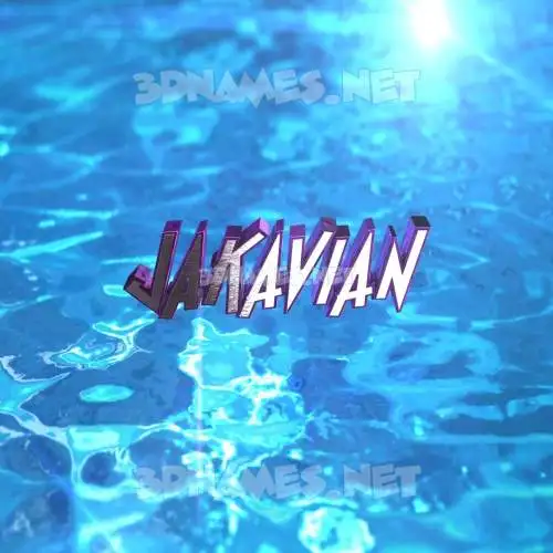 jakavian in Water 2015 style - 3D name wallpaper jakavian in Water 2015 style - 3D name wallpaper