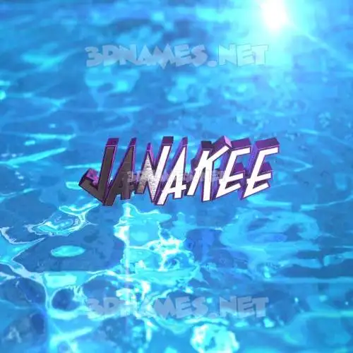 janakee in Water 2015 style - 3D name wallpaper janakee in Water 2015 style - 3D name wallpaper