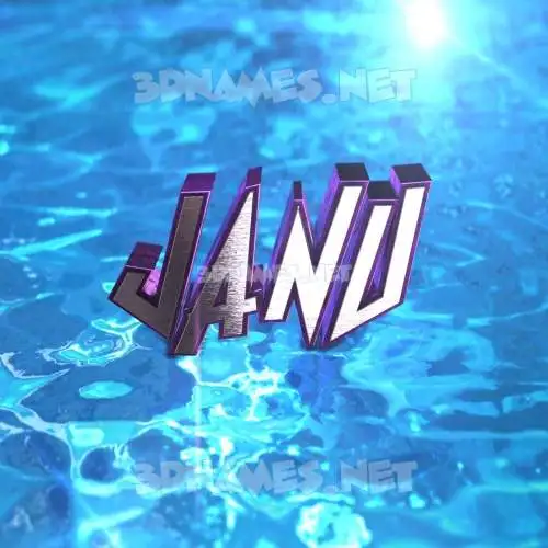 janu in Water 2015 style - 3D name wallpaper janu in Water 2015 style - 3D name wallpaper