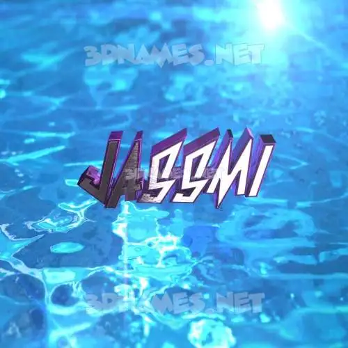 jassmi in Water 2015 style - 3D name wallpaper jassmi in Water 2015 style - 3D name wallpaper