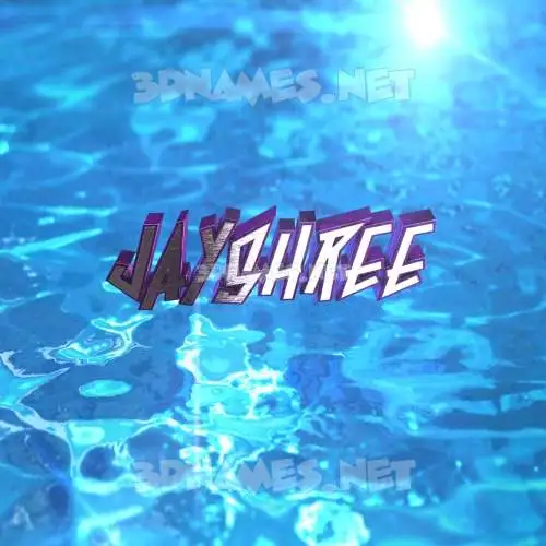 jayshree in Water 2015 style - 3D name wallpaper