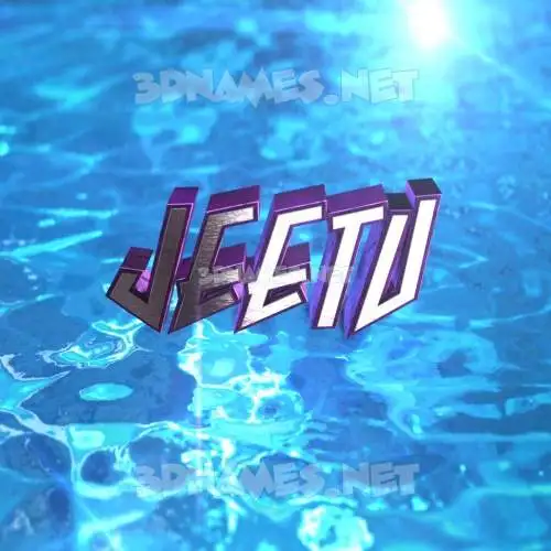 jeetu in Water 2015 style - 3D name wallpaper jeetu in Water 2015 style - 3D name wallpaper