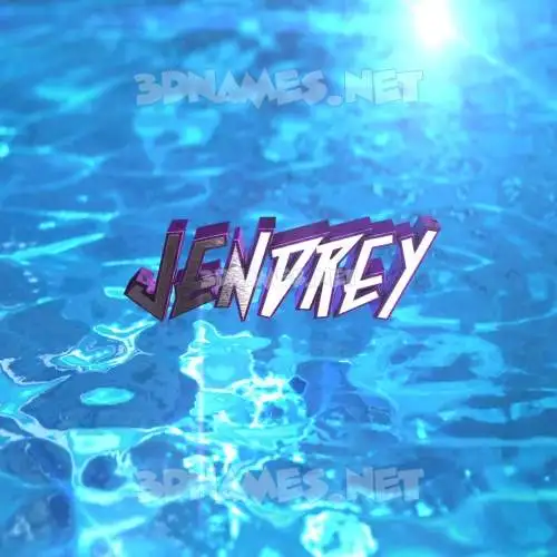 jendrey in Water 2015 style - 3D name wallpaper jendrey in Water 2015 style - 3D name wallpaper