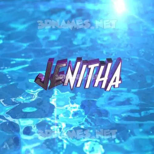 jenitha in Water 2015 style - 3D name wallpaper jenitha in Water 2015 style - 3D name wallpaper