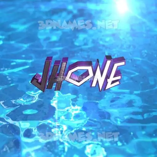 jhone in Water 2015 style - 3D name wallpaper jhone in Water 2015 style - 3D name wallpaper