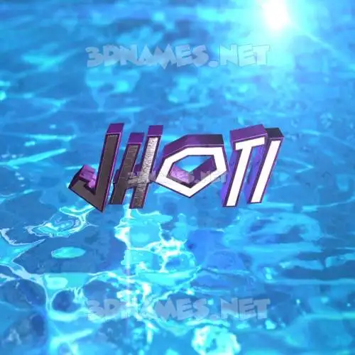 jhoti in Water 2015 style - 3D name wallpaper