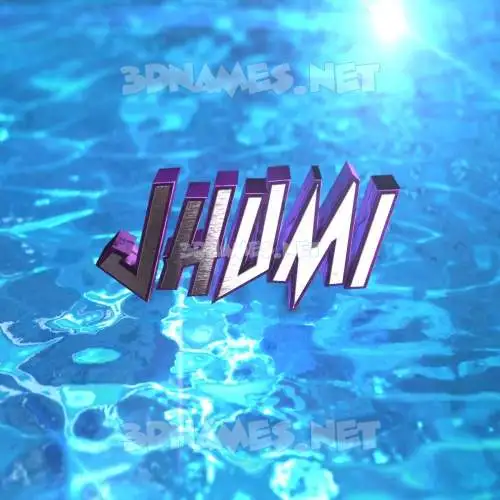 jhumi in Water 2015 style - 3D name wallpaper jhumi in Water 2015 style - 3D name wallpaper