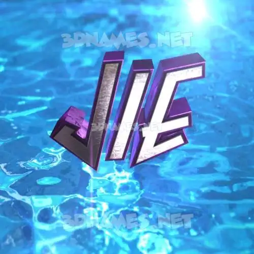 jie in Water 2015 style - 3D name wallpaper jie in Water 2015 style - 3D name wallpaper