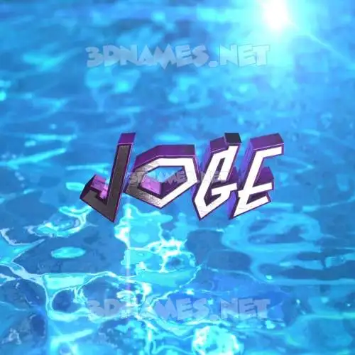 joge in Water 2015 style - 3D name wallpaper joge in Water 2015 style - 3D name wallpaper