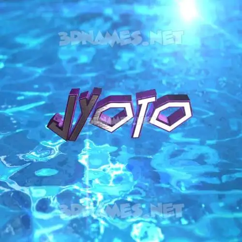 jyoto in Water 2015 style - 3D name wallpaper jyoto in Water 2015 style - 3D name wallpaper