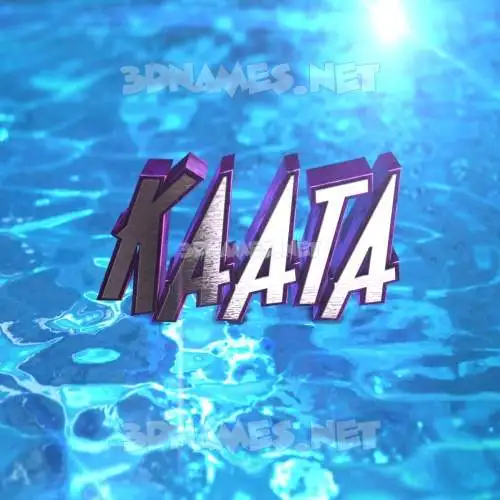 kaata in Water 2015 style - 3D name wallpaper kaata in Water 2015 style - 3D name wallpaper