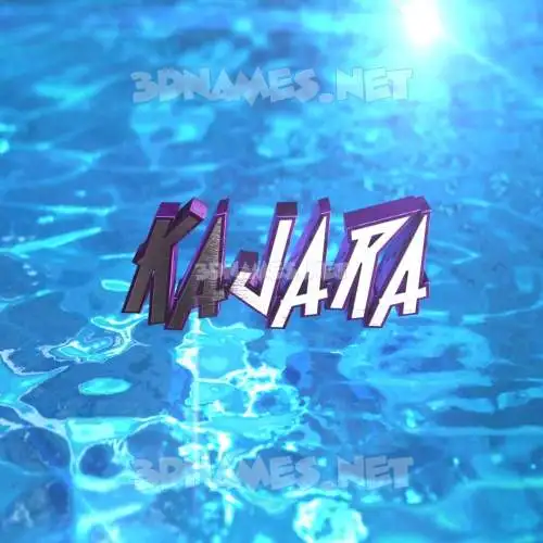 kajara in Water 2015 style - 3D name wallpaper kajara in Water 2015 style - 3D name wallpaper