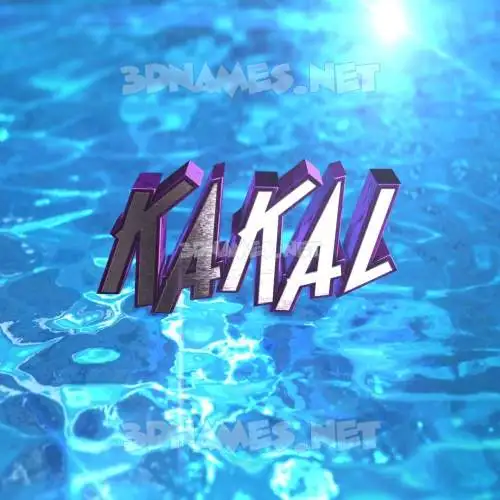 kakal in Water 2015 style - 3D name wallpaper kakal in Water 2015 style - 3D name wallpaper
