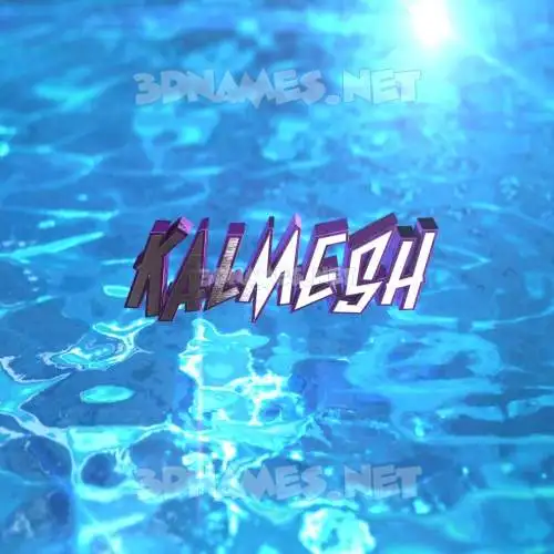 kalmesh in Water 2015 style - 3D name wallpaper kalmesh in Water 2015 style - 3D name wallpaper