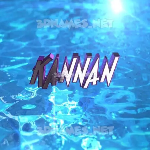 kannan in Water 2015 style - 3D name wallpaper kannan in Water 2015 style - 3D name wallpaper